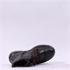 Rieker Laced Biker Boot With Side Zip - Brown Leather